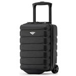 Flight Knight Lightweight 2 Wheel ABS Hard Case Suitcases Cabin Carry On Hand Luggage Approved for Over 100 Airlines Including British Airways, easyJet & Maximum Size for Ryanair 40x20x25cm