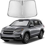 EcoNour Car Windshield Sun Shade for Honda CRV with Storage Pouch, Front Window Sun Protector for UV Rays & Sun Heat, Car Interior Accessories Fit Honda CRV Models 2017-2022