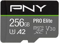 PNY Pro Elite Class 10 U3 V30 microSDXC Flash Memory Card, 256GB