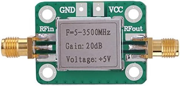 Ham Radio Module, RF Amplifier LNA 5-3500MHz 20dB Gain Broadband Low Noise Filter Module with Shielding Shell, Amplifiers