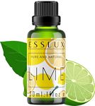 Esslux Lime Essential Oil | 100% Natural Oil for Skin & Hair | Therapeutic Grade Lime Oil for Diffuser, Candles & Soap Making | Promotes Clearer Skin, Uplifted Moods & Sharper Focus (30ml)