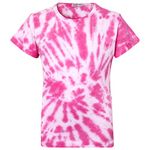 A2Z 4 Kids Tie Dye Print Trendy Summer Top & Tees - Tie Dye 253 T Shirt Pink 9-10