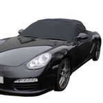 UK Custom Covers RP114 Tailored Soft Top Roof Half Cover Black - To Fit Porsche Boxster 987 2005-2012