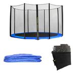 Greenbay Trampoline Replacement Safety Spring Cover Padding Pad + Safety Net Enclosure Surround Outside Netting 14 FT Foot Blue