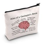 JXGZSO Funny Geologist Gifts Atlas of a Geologist's Brain Makeup Bags Geology Rock Collector Bags (Atlas of a Geologist's Brain CA)