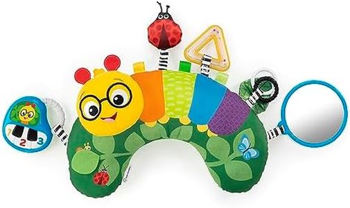 Baby Einstein Cal-a-Pillow Tummy Time Pillow, Multisensory Activity Toys, Sitting Up Play, Cal the Caterpillar, Ages 0+ Months