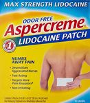 Aspercreme Max Strength Pain Relieving Lidocaine Patch, 3.94 x 5.5 -Inch (5 Count) (2)