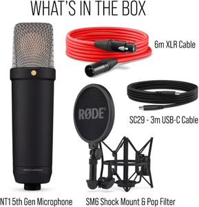 RØDE NT1 5th Gen Studio Microphone – Black