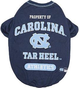 Pets First Collegiate NORTH CAROLINA TAR HEELS Dog T-Shirt, Medium. - Licensed Shirt for Pets Team Colored with Team Logos.- Premium Stretchable Materials for the Comfrot of your Dog & Cat.