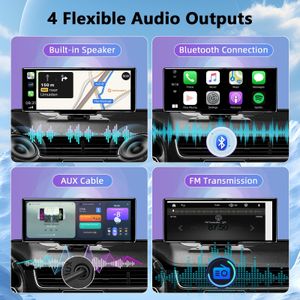 10.26" Wireless CarPlay Display – Touchscreen Car Multimedia Screen