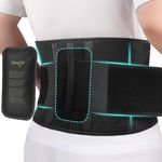 NEWGO Back Support Belt, Breathable Back Brace With Gel Lumbar Pad and 5 Support Stays, Relief from Back Pain, Sciatica, Herniated Disc, Home & Lifting