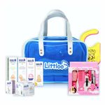 LITTLOO Adorable Baby Gift Sets-Perfect Bundles For Precious Beginnings With Reusable Bag|8 Pieces,Blue