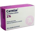 Carmize Carmellose Sodium Eye Drops 1% Lubricant, Re-Closable Vial's of 0.4ml (30 Vials)