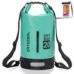 Waterproof Dry Bag, 5L/10L/20L/30L Waterproof Backpack Dry Sack Rucksack, Swim Bag with Adjustable Shoulder Straps, for Beach Swimming Kayaking Hiking Boating Canoeing Surfing Fishing