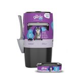 Litter Genie Plus Pail, Ultimate Cat Litter Disposal System, Locks Away odors, Includes One Refill, Black,Small