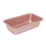 Wiltshire Rose Gold Loaf Pan, PFOA PTFE Free, Robust Baking Pan, Non-Stick Coating, Bakeware for Banana Bread, Cake Mould, 24x13x6.5cm