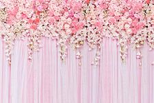 220 x 150 cm Pink Pink Wisteria Background Large as Wedding Bridal Shower Girl Birthday Valentine's Day Party Decor Econ Vinyl Material D-9354-H