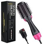 Hot Air Brush 4 IN 1 Hair Dryer Brush,One Step Hair Dryer & Styler & Volumizer & Hair Curler, Negative Ions Comb Straightener Salon/Curly Reduce Frizz/Static