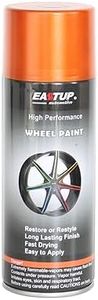 EASTUP Premium Metallic Wheel Paint Orange-Gold Color - Brilliant Finish, High Durability, Fade-resistant, Quick Drying Rim Coating Spray Paint.