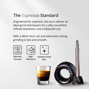 1Zpresso J-Ultra Manual Coffee Grinder, Iron Gray – 40g Conical Burr, Foldable Handle, Adjustable for Espresso