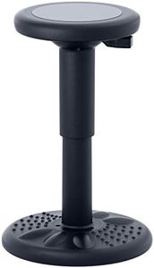 Studico ActiveChairs Adjustable Wobble Stool, Flexible Classroom Seating, Improves Focus, Posture and Helps ADHD/ADD, Sensory Chair, Active Fidget Chairs Adjusts from 16.65" to 23.75" Ages 13-18 Black