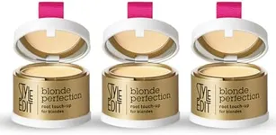 Style Edit Root Touch Up Powder, to Cover Up Dark Roots and Grays Between Salon Visits, Water Resistant, Non-Sticky, Compact And Mess-Free, Light Blonde Hair Color (Pack of 3)