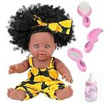 TUSALMO 12 Inch Black Baby Dolls wi