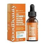 GoodBeauty 20% Vitamin C Face Serum, Aloe Vera Facial Serum with Hyaluronic Acid, Aloe Vera, Vitamin C Serum For Face - Made in Canada - 30 mL