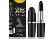 Natural Black Hair Color Stick | Instant Root Touch Up for Grey Hair | Non-Toxic Temporary Hair Dye Pencil for Men & Women | Quick & Mess-Free Hair Colour Stick