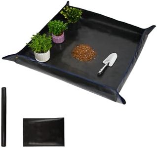26.8" x 26.8" Plant Repotting Mat Waterproof Transplanting Mat Indoor Succulent Potting Mat Portable Gardening Watering mat Square and Foldable Garden mat