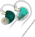 KZ AS16 PRO in Ear Monitor,8 BA Units on Each Side Wired Earphone with Detachable Cable HiFi IEM Earbuds,Stage Monitor Earphone HiFi Earbuds Headphone for Musician Audiophile(Cyan,Without Mic)