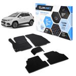 CLIM ART WaterTrap Floor Mats Compatible for Trax 2014-2022/Encore 2013-2022, 1&2 Row, Car Mats Floor Liner, All-Weather, Car Accessories Man & Woman, Black/Black - FL011515084