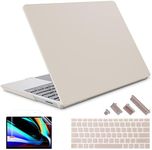 May Chen Case Compatible for 13.5" Microsoft Surface Laptop 5/4/3 with Metal Palm Rest Model 1951/1868, Plastic Hard Shell Case with Screen Protector + Keyboard Cover + Dust Plug,Stone