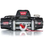 WARN 103254 VR EVO 12 Electric 12V DC Winch with Steel Cable Wire Rope: 3/8 inch Diameter x 85 feet Length, 6 Ton (12,000 lb) Pulling Capacity