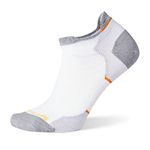 Smartwool SW001668122M Women's Run Zero Cushion Low Ankle Socks White M