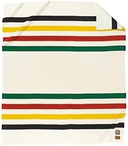 Pendleton Glacier National Park Wool Blanket, White, Full Size