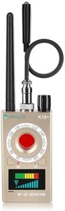 JMDHKK K18+ Hidden Camera Detector, Spy Camera Finder, Bug Detector, Magnetic Field Detector, Listening Device Detector – Privacy Protection Tool for Home, Office, Hotel, and Travel Security(Gold)