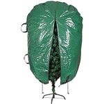 ProPik Upright Christmas Tree Storage Bag,Fits 7.5 Ft. Xmas Tree,Heavy Duty Polyethylene, Waterproof Bag for Christmas Tree Storage,Reusable, Ergonomic Handles for Transportation (7.5ft, Green)