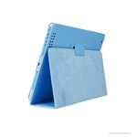 VNJHOYE iPad 2 Case,iPad 3 Case,iPad 4 Case, Slim Lightweight Embossed PU Leather Folio Stand with Auto Wake/Sleep Smart Cover Case for Apple iPad 2/3/4,Light Blue