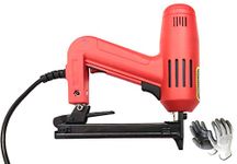 ISC Electric Stapler Gun Tacker 6-16mm Crown Width: 12.7mm for Upholstery, Wood Working, Racks & Roofing, Furniture Seat Quilting Etc.