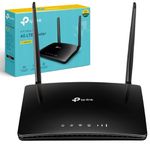 TP-Link 300 Mbps Wireless N 4G+Cat 4 LTE Router, 4G Network Micro SIM Slot Unlocked, With WAN Connection, No Configuration required, Parental Control, Easy Management, UK Plug (TL-MR6400)