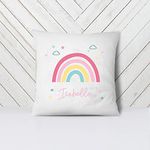 The Purple Tree Personalized Name Cushion Pillows for Kids and Babies (Pack of 1, Rainbow) Kids Name Cushion, Baby Name Pillow, Kids Customized Name Pillow, Customized Gift