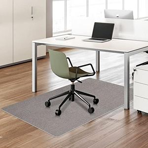 SALLOUS Chair Mat for Hard Floors, 47"x 35" Office Chair Mat for Hardwood Floors, 1/4" Thick Premium Floor Protector Chair Mat Desk Rug for Home Office (Light Gray)