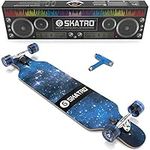 Skatro Drop Through Longboard Skateboard Freeride - Includes T-Tool