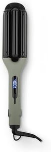StyleCraft Sage Ceramic Triple Barrel Deep Waver with Tourmaline Infusion, Customizable Temperatures, and LCD Display