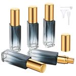 Segbeauty Travel Perfume Atomizer Refillable, 5 Packs 10ML Mini Glass Spray Bottle for Perfume, Portable Perfume Bottles Empty Fine Mist Sprayer Fragrance Cosmetic Container Kit Travel Essentials