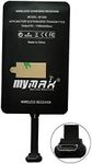 MyMAX – Type A 1300mA Super-Fast Qi Wireless Charging Receiver and Adapter Compatible with Samsung Galaxy, LG, Google Nexus, and Other Micro USB-A Devices (Long Version, Plastic Toothpick)