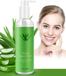 Aloe Vera Gel with Hyaluronic Acid, ANMI Pure Aloe Vera Soothing Gel 100% Natural, After Sun Body Moisturisers - Care for Sunburn, 250ML