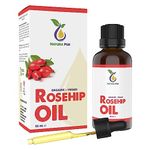 Rosehip Oil 50ml (Rose Hip Seed Oil) - 100% cold pressed, vegan - anti-aging rosehip oil for face, skin, body, hair, hands