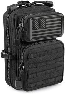 LIVANS Tactical Molle Utility Pouch, EDC Tool Pouch Tactical Phone Pouches Mini Waist Pouches Medical EDC IFAK Pack Mini Design of 3-Day Assault Backpack